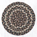 Capitol Importing Co 10 in. Round Miniature Swatch Rug, Tan 46-770